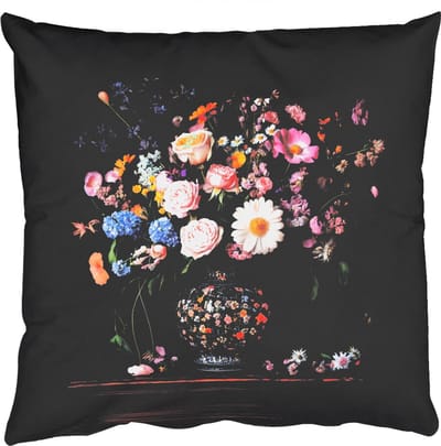 Sierkussens - Kussentjes Woonkamer - 50x50 cm - Bloemenvaas - Hout - Bloemen - Boeket
