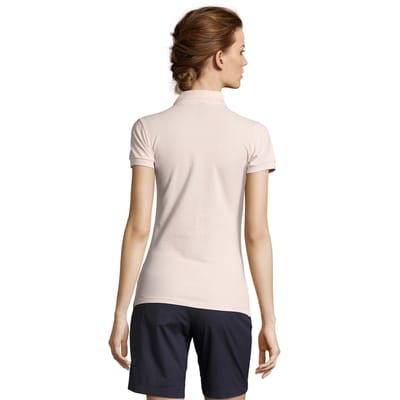 SOLS Vrouwen/dames Mensen Pique Korte Mouw Katoenen Poloshirt (Lichtroze)