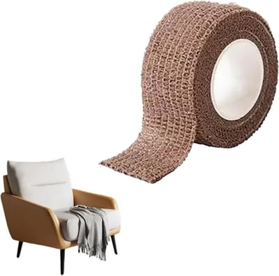 Consumerce® Stoelpoot Beschermende Tape - Bruin - 4 Meter Lang – Stoelpootdoppen – Stoel Poot Beschermers – Sokken – Stoelpootbeschermers – Viltjes – Schuine – Vierkant – Rond – Sokjes – Rechthoekig – Caps – Viltglijders - Doppen