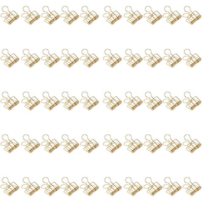 Lot de 50 pinces à reliure creuses en métal de 32 mm, force de serrage élevée, pour bureau et école