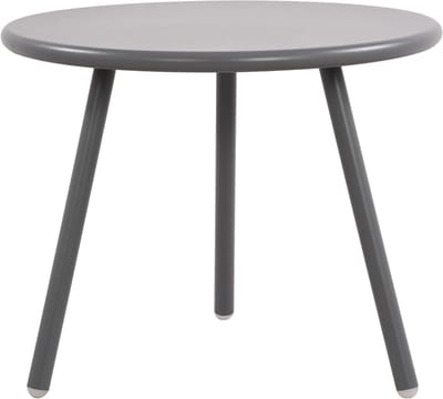 Salontafel Rond - Bijzettafel Loungetafel - Binnen en Buiten - Weerbestendig UV-bestendig - 50x50x40 cm - Donkergrijs