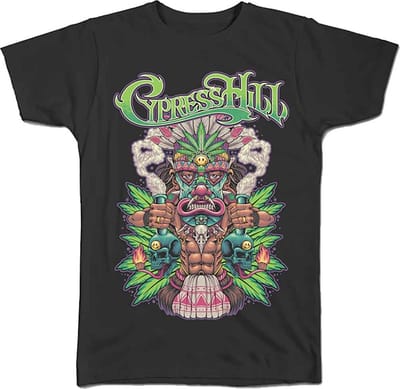 Cypress Hill - Tiki Time Heren T-shirt - S - Zwart