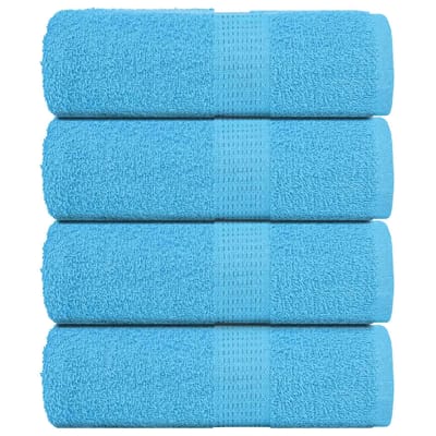 vidaXL - Gastendoekjes - FROGN - 4 - st - 30x50 - cm - 360 - g/m² - turquoise