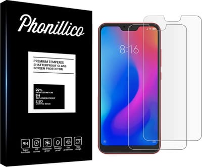 Screenprotector voor Xiaomi Mi A2 Lite - 2 stuks Beschermglas van glas Transparante glazen schermbeschermfolie