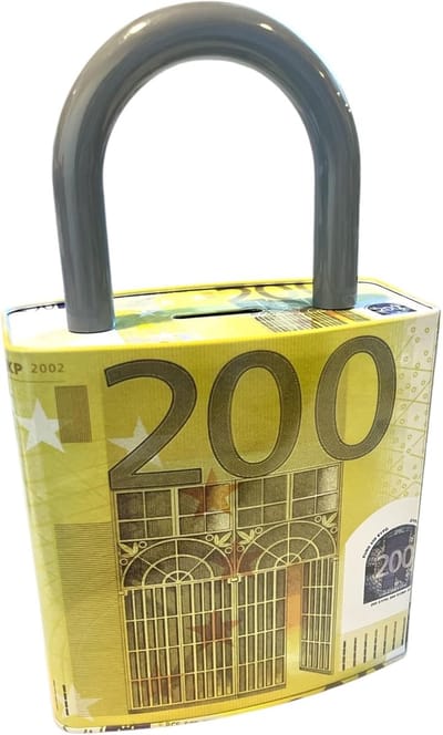 Spaarpot Cijferslot - Geldkist Kinderen - Geld Leren Sparen - XL Formaat Groot - 16 x 27 cm