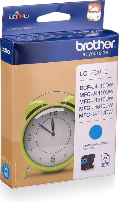 Brother LC125XLC - Inktcartridge - Cyaan / Hoge Capaciteit