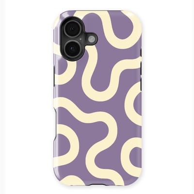 DripCase Motion Flow Tough Hoesje geschikt voor iPhone 16 | Backcover met Mag | Trendy Design | Valbescherming | Pastel Path