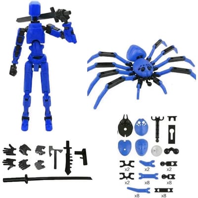 Robot Mobile Multi-Articulé Mannequin Humanoïde Imprimé en 3D Jouet 13 Articulations Figurine d'Action Robot Mobile Corps Entier Jouets Cadeaux Pour Enfants