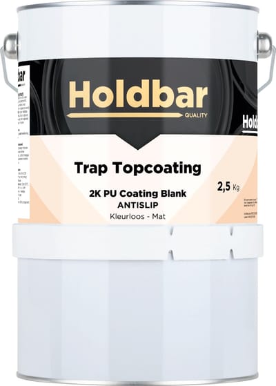 Holdbar Trap Topcoating Antislip Mat 2,5 Kg - Glashelder - Transparant - Trapverf - Slijtvast - Gemakkelijk Schoonmaken - Bestand tegen zware belastingen - 2 Componenten - Mat, Zijdeglans en Hoogglans