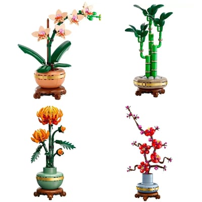 Botanische Collectie Bouwstenen Sets 10368 10369 10344 10343 Compatibel Met Legoed Deeltjes Geschikt Voor Kerstcadeaus