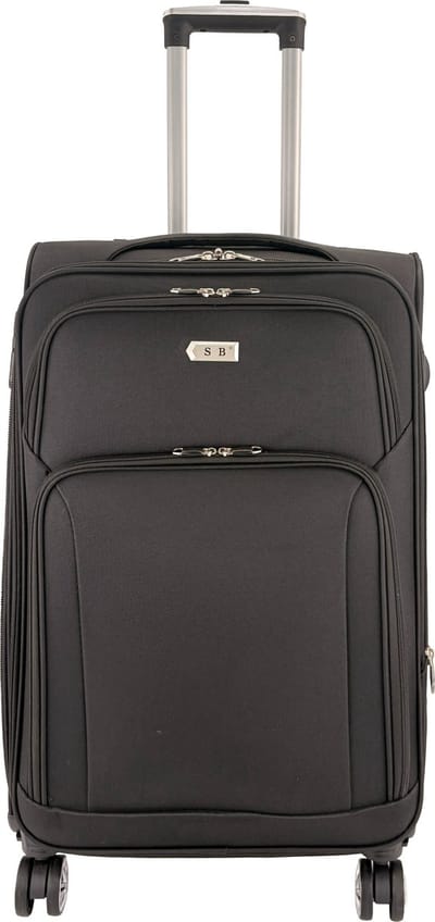 SB Travelbags Zachte bagage koffer – 74 cm – Expandable – Zwart
