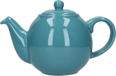 Kleine Keramische Theepot met Zeef - 2 Kopjes Capaciteit - Aqua