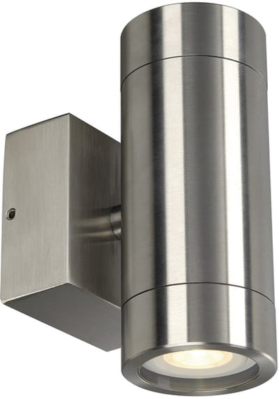 SLV buiten wandlamp Astina Steel - Gu10 - roestvrij staal