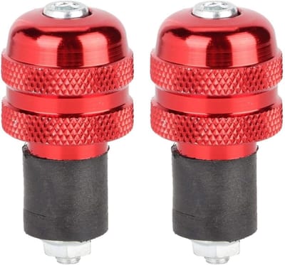 Motorfiets Handgrepen - Stuur Handvatten - Rijcomfort Verbeteren - Aluminium Legering - 22mm Stuur - Rood