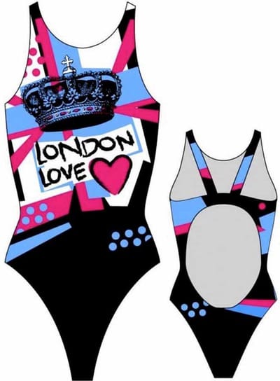 Turbo London Love 895571 Zwemkleding Zwart L Vrouw