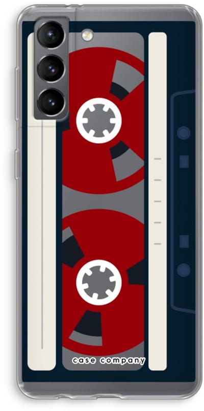 Case Company® - Hoesje geschikt voor Samsung Galaxy S21 hoesje - Here's your tape - Soft Cover Telefoonhoesje - Bescherming aan alle Kanten en Schermrand