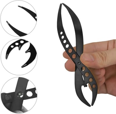 Eyebrow Meetinstrument voor Perfecte Vormgeving, Herbruikbare Ruler voor Make-up en Tattoo, Nauwkeurige 3-Punt Meting en Gouden Verhouding
