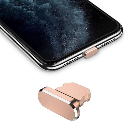 Cadorabo Beschermende Kap geschikt voor iPhone in ROSE GOUD - Stof Beschermende Stop geschikt voor het Laden Haven Stofdicht