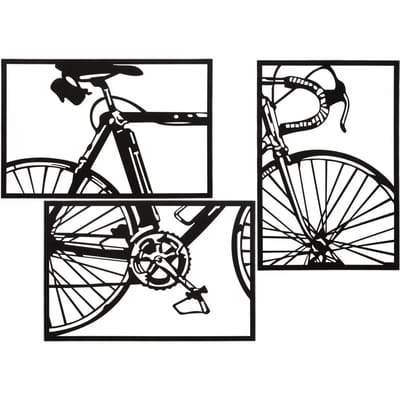 Wandpaneel Bike Set 3 Pcs 40×1,3×60 cm