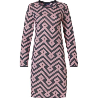 Pastunette Dames Nachthemd Graphic Mauve maat 38