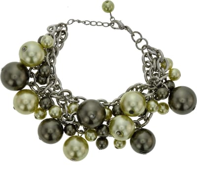 Behave - armband met groene parels - opvallende look voor avondstijl