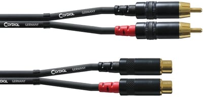 Cordial Cinch verlenging 1,5 m REAN stekker CFU 1,5 CE - Audio kabel