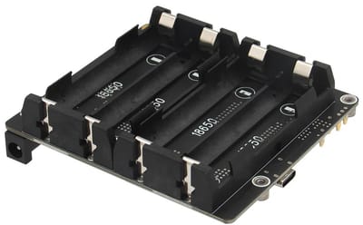 Geekworm X1202 V1.1 - Raspberry Pi 5 UPS Shield - 4-Cell 18650 UPS (Max 5.1V 5A Output) - Alleen UPS Shield - Exclusief Raspberry Pi 5 !!!