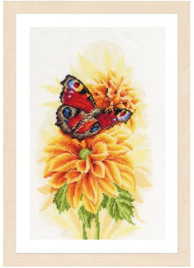 Lanarte - Telpakket kit - 22 x 33cm - Fladderende vlinder - PN-0194926