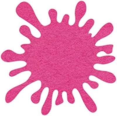 Splash vilt onderzetters - Fuchsia - 6 stuks - ø 10,5 cm - Tafeldecoratie - Glas onderzetter - Cadeau - Woondecoratie - Woonkamer - Tafelbescherming - Onderzetters Voor Glazen - Vlek - Keukenbenodigdheden - Woonaccessoires - Tafelaccessoires
