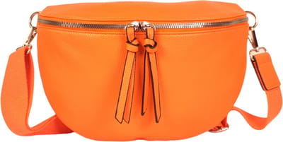 Qischa® - Crossbody heuptas bumbag - uni riem - soft - oranje - vegan - large size