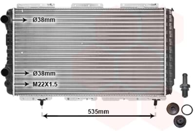 Van Wezel - RADIATOR VOOR CITROEN JUMPER 1994-2002 1307393080