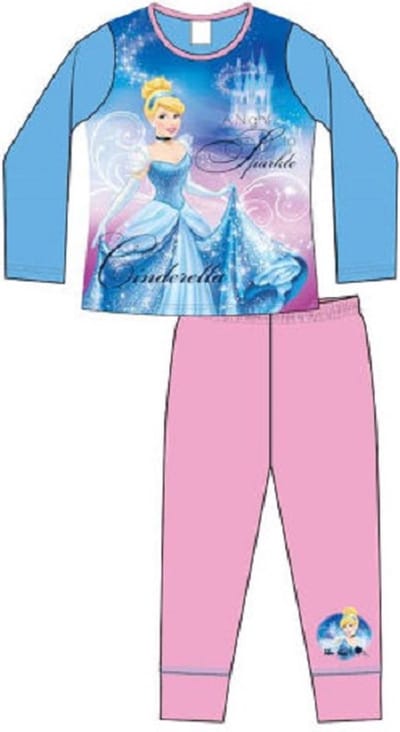 Disney - Princess Cinderella - Pyjama - Maat 110/116 - Assepoester - blauw met roze