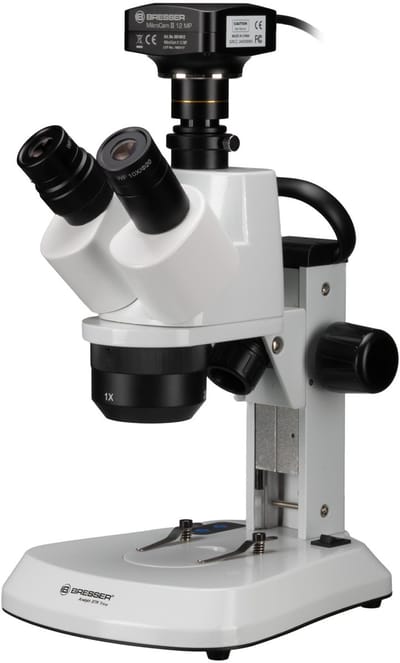 Bresser Microscoop - Analyth STR Trino - 10x tot 40x Vergroting - Incl. MikroCam II 12MP USB 3.0