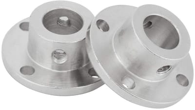 Allecto - M4 Flenskoppelingen - Duurzaam - 2 Stuks - ID 12 Mm - OD 18 Mm - Voor Motorassen - Koppelingen - Geschikt voor Mechanica