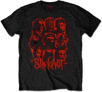Slipknot - WANYK Red Patch Heren Tshirt - M - Zwart