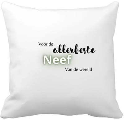 Akyol - voor de allerbeste neef van de wereld Kussen hoes - Neef - de beste neef - verjaardagscadeau - verjaardag - cadeau - cadeautje voor neef - neef artikelen - kado - geschenk - gift - 40 bij 40 cm