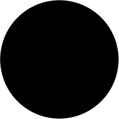Rond zwart bord | gecoat dibond materiaal | 10 cm