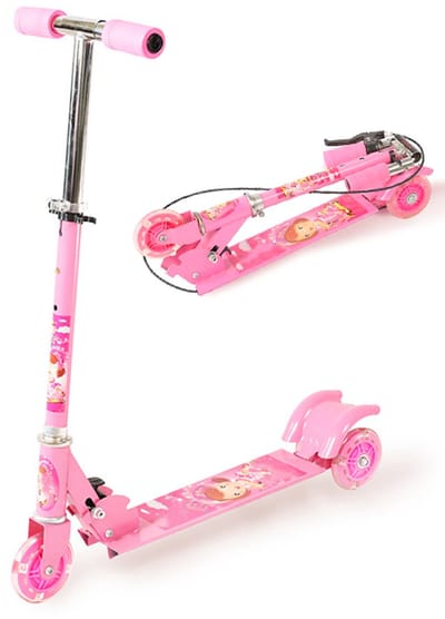 Kinderstep - Lichtgevende Wielen - Step - Speelgoed Jongens/Meisjes - Max stuurhoogte: 80 cm - Kick Step - LED Wielen