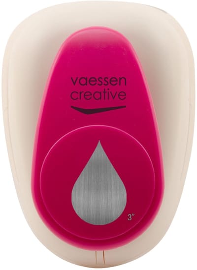 Vaessen Creative Pons - Figuurpons - Druppel - 7,6 x 5 cm