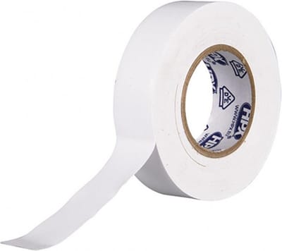 Isolatietape pvc 1 stuk 19mm x 20m wit VDE