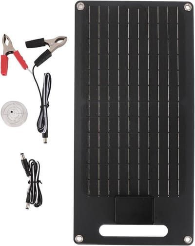 Draagbaar Zonnepaneel - Opvouwbaar Paneel - Off-grid Stroom - Hoge Efficiëntie - 50W - Zwart