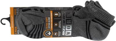 Skechers 3pk Terry Train Work Socks, Mannen, Grijs, Sokken, maat: 41-46