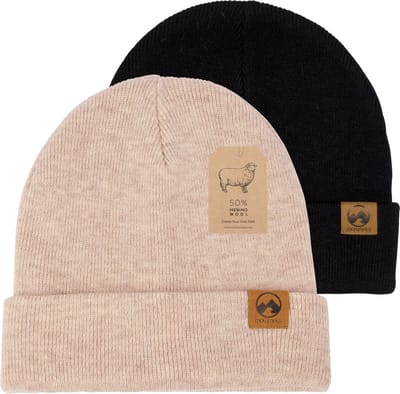 MowMow 2-pack Muts Merino - Beanie - Heren - Dames