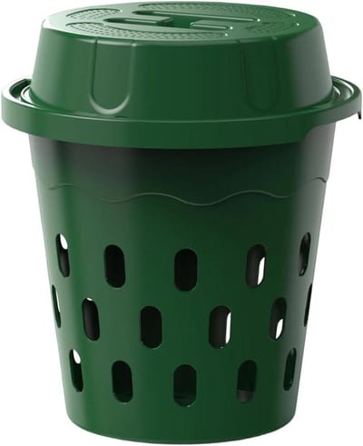 Ondergrondse Compostbak - Wormenbak Tuin - Bodem Verrijken - Geïntegreerd Ontwerp - 26 cm Hoog - Groen