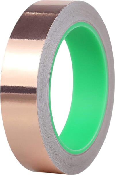 Kopertape - 20 Meter - Slakkentape - Geleidende Tape – Anti Slakken Tape –– Planten Bescherming – EMI Afscherming - Slakkenval