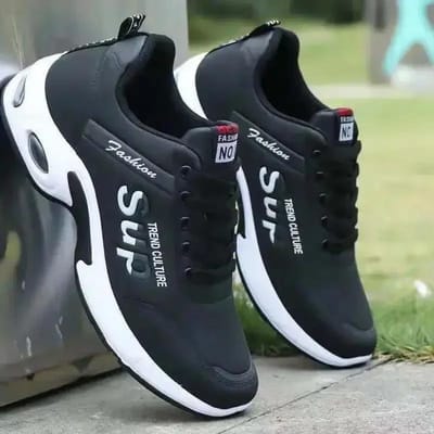 Heren Sportschoenen Herfst Winter Koreaanse Editie Trend Waterdicht Hardlopen Tenis Basketbal Duurzaam Schokabsorberend Casual Schoenen 44 zwart