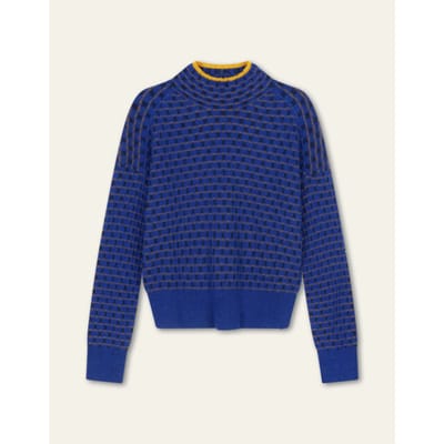 Oilily Kubb Trui- maatXL Brunnera Blauw