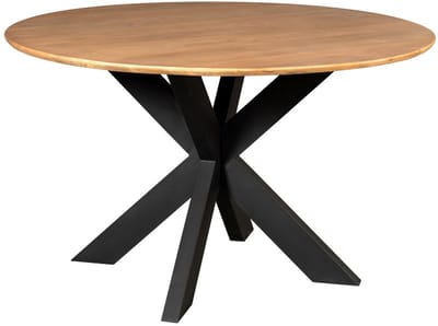 StarFurn Eettafel Madison - Rond Naturel Hout - 150x150x76cm