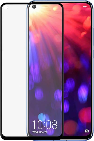 Bigben Connected, Screenprotector geschikt voor Honor View 20 - Tempered Glass 2.5D Anti-Scratch, Transparant zwart