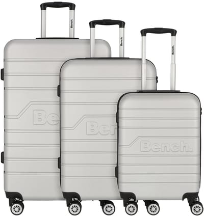 Bench Seattle 4 wielen Kofferset 3-delig - Harde bagage - TSA slot - silber